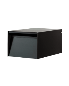Urban Back Opening Letterbox - Black